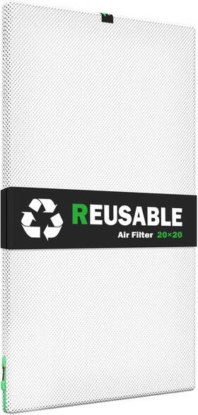 Ra2020 Reair 20x20x1 Washable And Reusable Air Filter Merv 8 - Scratch Dent