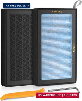 Reilauto 743127292803 Tesla Model 3 Y Cabin Air Filter Accessories 2 Pack H13 Hepa Repla