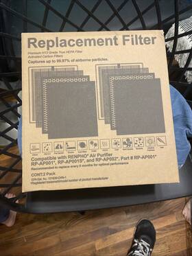 Rp-ap001-f1 Renpho Replacement Filter Lot Of 2 Air Purifier Rp-ap001 Rp-ap001s Rp-ap002