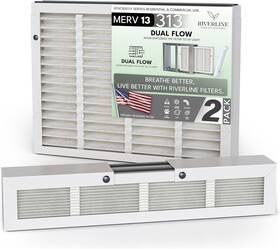 Riverline 313103418475 2-pack Filter Replacement For Aprilaire 313 Whole House Air Purifiers - Merv 13
