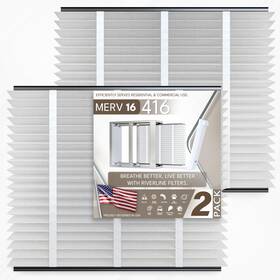 Rlm-416 Riverline 2-pack Filter For Aprilaire 416 Whole House Air Purifiers - 16 With Aprilai