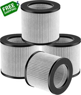 2801 Romon 726084836297 Replacement Filter 4 Pack Compatible With Bissell Myair Personal Air
