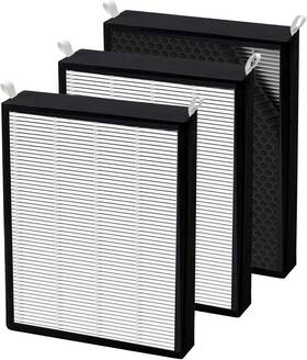 G8-s99j-0vj6 Roninby 3 Pack True Hepa/carbon Filters Replacement Compatible With Nuwave Oxypure Large