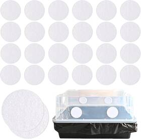 Ronjea 313022489402 24pcs 2.5 Inch Monotub Adhesive Filter Disks Polyfil Fits Myco 28qt/