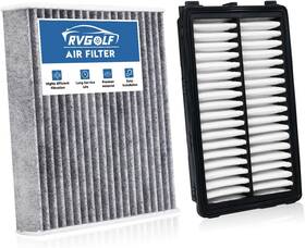 Rv00148 Rvgolf Engine Cabin Air Filters Set Fit 22-26 Tucson 21-26 Santa Fe 20-26 Sonata 22