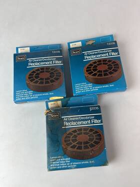 2235 Sears Lot Of 3 Air Cleaner/deodorizer Replacement Filter - New In Box