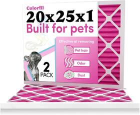 Serionix 445040158121 Colorfil 20x25x1 Air Filter 2-pack Made In The Usa Color Changing Remove
