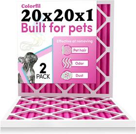 Serionix 726084870970 20x20x1 Air Filter By Colorfil Color Changing Filters Designed For Cat And Dog