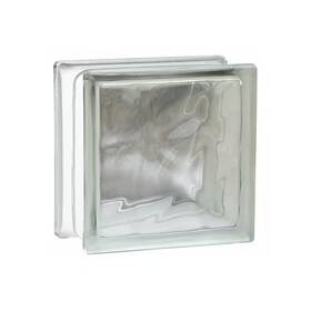 Seves 313025344326 Glass Block 11.75 Inch D X 3.875 T Wave Pattern Clear 3-pack