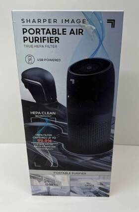 Md1-0046 Sharper Image Portable Air Purifier With True Hepa Filter Brand New