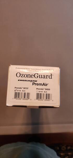 Si737 Sharper Image Si148 Blk Ozone Guard Front Grill For Ionic Breeze Premair