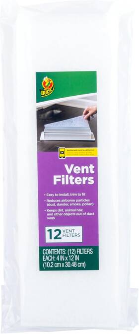 Shurtape Technologies 445005076002 Duck Brand Air Vent Filters Reduce Airborne Particles Like Dust Dander Pollen