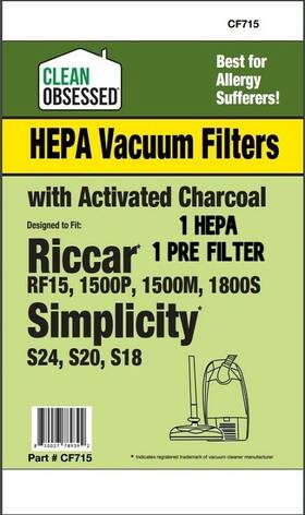 Cf715 Simplicity Secondary And Hepa Filters 1 Ea./pk