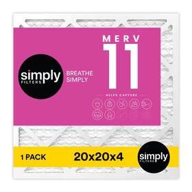 Simply 840440274193 20x20x4 Air Filter 11 Mpr 1000 1 Pack For Home Ac Furnace And Hvac Actual