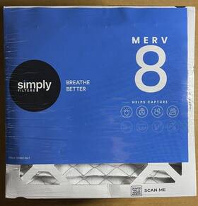 Mf101016 Simply Filters 10x10x1 Merv 8 Mpr 600 Air Filter 6 Pack