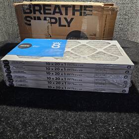 Si6pk-10x20x1-m08 Simply Qty 6 10x20x1 Air Filter Merv 8 Mpr 600 For Home Ac Furnace And Hvac