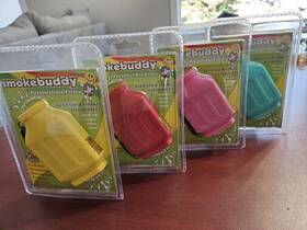 0160-red Smokebuddy Jr Personal Air Filter Pocket Size Eliminates Odor Multi Colors
