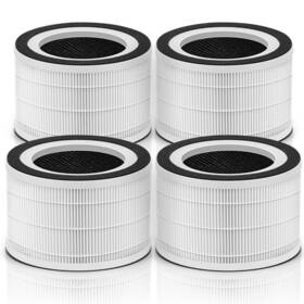 Somewaytop 726323574140 4 Packs Air Filter Replacement Compatible With A-floia P Urifier
