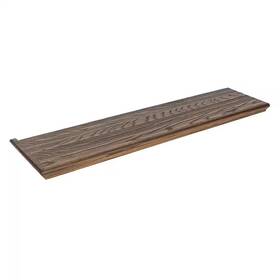 Stairtek 445006830849 Retread 0.625 Inch X 11.5 42 Prefinished Mocha Red Oak Left Return Stai