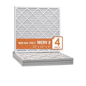 Sterling Seal & Supply Inc. 756995000470 12 Inch X12 X1 Key Pleat Purolator 8 Filter 4 Pack