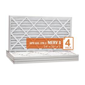Sterling Seal & Supply Inc. 756995000531 14 Inch X25 X1 Key Pleat Purolator 8 Filter 4 Pack