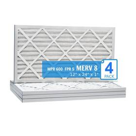Hi-e40 Sterling Seal & Supply Inc. 756995000951 12 Inch X24 X1 Extended Pleat Purolator 8 Filter 4 Pack
