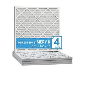 Hi-e40 Sterling Seal & Supply Inc. 756995001026 16 Inch X16 X1 Extended Pleat Purolator 8 Filter 4 Pack