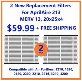 Af006-1 Strech 2 New Replacement Filters For Aprilaire 213