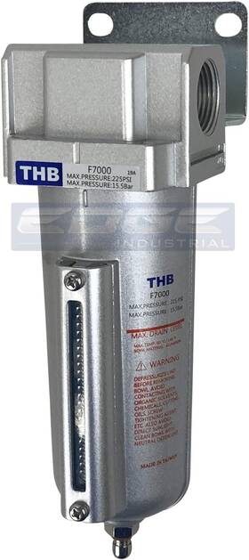 W1080ap T-h-b Co Edge Industrial 711181630787 Interstate Pneumatics 1/2 Inch Large - Metal Bowl Filter