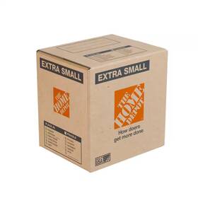 The Home Depot 445019744706 10 Inch L X 8 W D Extra Small Moving Box 10-pack