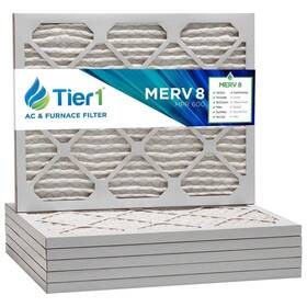 Tier1 700355936831 16x20x1 Merv 8 Pleated Air/furnace Filter - 6 Pack