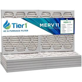 P15s-012030 Tier1 20x30x1 Merv 11 Pleated Airfurnace Filter - 6 Pack