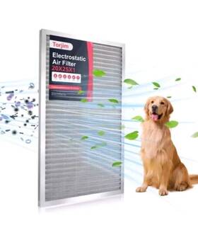 Torjim 747165223898 20x25x1 Electrostatic Washable And Reusable Aluminum Air Furnace Filter New
