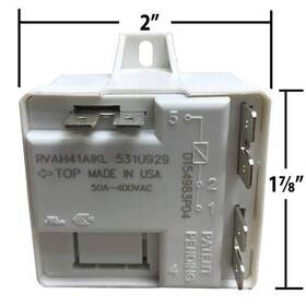 Rly-3697 Trane Rly03697 Oem American Standard Start Capacitor Relay 35a Pick Up