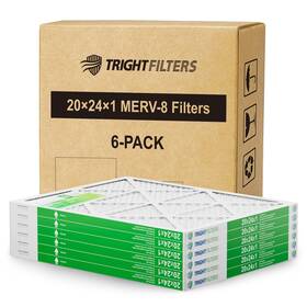 Trightfilters 735626812224 20x24x1 Air Filter 8 Dust Defense Pleated Hvac Ac Furnace Conditioner Fi