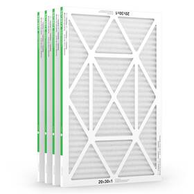 Trightfilters 745278647334 20x30x1 Air Filter 4 Pack 8 Pleated Dust Defense Filters Conditioner