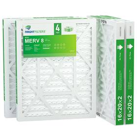 Trightfilters 751105540471 16x20x2 Air Filter Durable 8 Pleated Home Hvac Ac Furnace Heater Filters