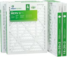 Trightfilters 751105540587 4 Pack Air Filter Replacement For Hvac Ac Furnace Merv 8 Filters 18x20x2