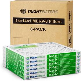 1pc6us-1 Trightfilters Tooff14 14 14x14x1 Air Filter Pleated Merv 8 Replacement For Hvac Conditioner