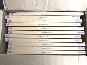 128119 True Blue 18x30x1 Inch 30 Day Fiberglass Disposable Furnace Filter - Pack Of 12
