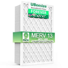 Ubeesize 840322302808 Air Filter 16x25x1 9-pack Merv 13 Mpr 1800 Ac/hvac Furnace