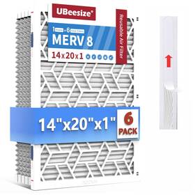 Ubeesize 840322303836 14x20x1 Air Filter 6-pack Upgrade Ac/hvac/furnace 8 Mpr 700 Easy To C