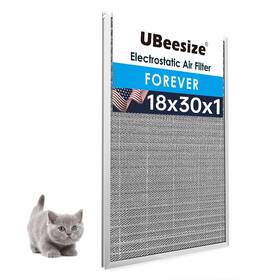 Ubeesize 840322304468 18x30x1 Reusable Electrostatic Air Filter Hvac Ac Furnace Mer
