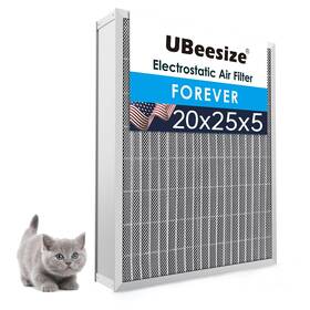 Ubeesize 840322304505 20x25x5 Reusable Air Filter Hvac Ac Furnace Washable Lasts A Lifetime