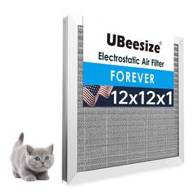 Ubeesize 840322304970 12x12x1 Reusable Electrostatic Air Filter Hvac Ac Furnace 8 Washable
