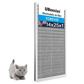 Ubeesize 840322305014 14x25x1 Reusable Electrostatic Air Filter Hvac Ac Furnace 8 Washable