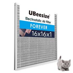 Ubeesize 840322305595 16x16x1 Reusable Electrostatic Air Filter Hvac Ac Furnace Filtermerv