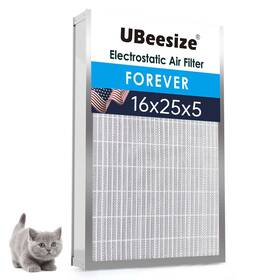 Ubeesize 840322305632 16x25x5 Reusable Electrostatic Air Filter Hvac Ac Furnace Washable La