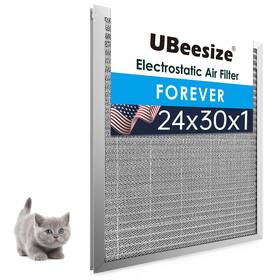 Ubeesize 840322306332 24x30x1 Reusable Electrostatic Air Filter Hvac Ac Furnace Merv 8 Washa