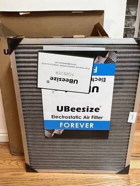 Ub-lkw20255 Ubeesize 20x25x5 Reusable Forever Air Filter Hvac Ac Furnace Washable